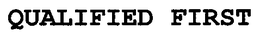 QUALIFIED FIRST trademark