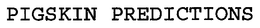 PIGSKIN PREDICTIONS trademark