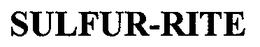 SULFUR-RITE trademark