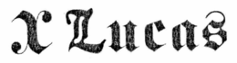 X LUCAS trademark
