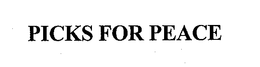 PICKS FOR PEACE trademark