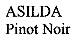 ASILDA PINOT NOIR trademark