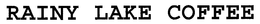 RAINY LAKE COFFEE trademark