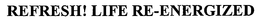 REFRESH! LIFE RE-ENERGIZED trademark