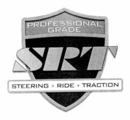 PROFESSIONAL GRADE SRT STEERING · RIDE · TRACTION trademark