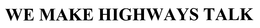 WE MAKE HIGHWAYS TALK trademark
