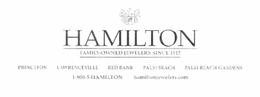 HAMILTON FAMILY- OWNED JEWELERS SINCE 1912 trademark