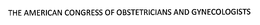 THE AMERICAN CONGRESS OF OBSTETRICIANS AND GYNECOLOGISTS trademark