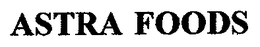 ASTRA FOODS trademark