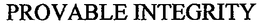 PROVABLE INTEGRITY trademark