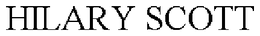 HILARY SCOTT trademark