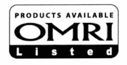 OMRI PRODUCTS AVAILABLE LISTED trademark