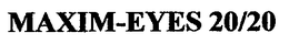 MAXIM-EYES 20/20 trademark