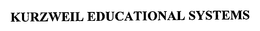 KURZWEIL EDUCATIONAL SYSTEMS trademark