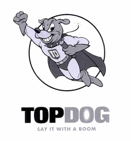 TOPDOG SAY IT WITH A BOOM TD trademark