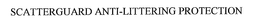 SCATTERGUARD ANTI-LITTERING PROTECTION trademark