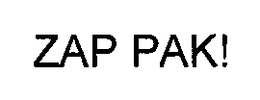 ZAP PAK! trademark