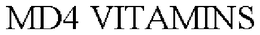 MD4 VITAMINS trademark