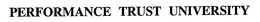 PERFORMANCE TRUST UNIVERSITY trademark