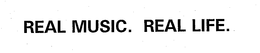 REAL MUSIC. REAL LIFE. trademark