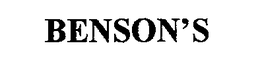 BENSON'S trademark