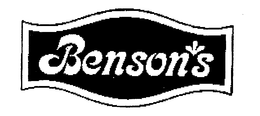 BENSON'S trademark