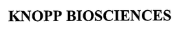 KNOPP BIOSCIENCES trademark