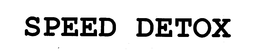 SPEED DETOX trademark