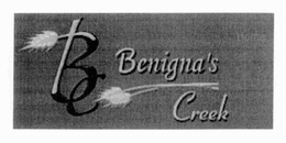 BC BENIGNA'S CREEK trademark