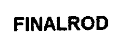 FINALROD trademark
