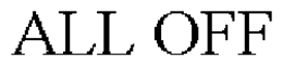 ALL OFF trademark