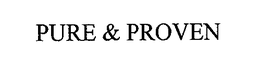 PURE & PROVEN trademark