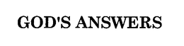 GOD'S ANSWERS trademark