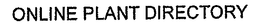 ONLINE PLANT DIRECTORY trademark