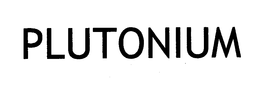 PLUTONIUM trademark