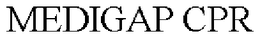 MEDIGAP CPR trademark