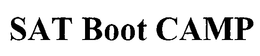 SAT BOOT CAMP trademark