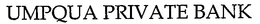 UMPQUA PRIVATE BANK trademark