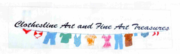 CLOTHESLINE ART AND FINE ART TREASURES trademark