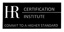 HR CERTIFICATION INSTITUTE COMMIT TO A HIGHER STANDARD trademark