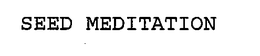 SEED MEDITATION trademark