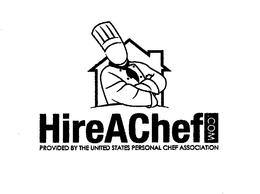HIREACHEF.COM PROVIDED BY THE UNITED STATES PERSONAL CHEF ASSOCIATION trademark
