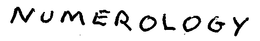 NUMEROLOGY trademark
