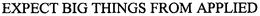EXPECT BIG THINGS FROM APPLIED trademark