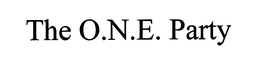 THE O.N.E. PARTY trademark