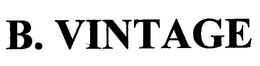 B. VINTAGE trademark