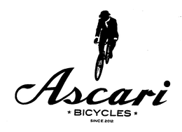 ASCARI BICYCLES SINCE 2012 trademark