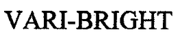 VARI-BRIGHT trademark