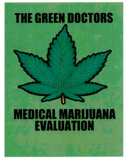 THE GREEN DOCTORS MEDICAL MARIJUANA EVALUATION trademark