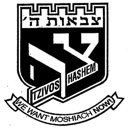 TZIVOS HASHEM WE WANT MOSHIACH NOW! trademark